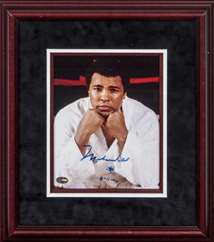 1994 Muhammad Ali Autographed and Inscribed "8-11-94" 8x10 Photograph Framed (PSA/DNA)